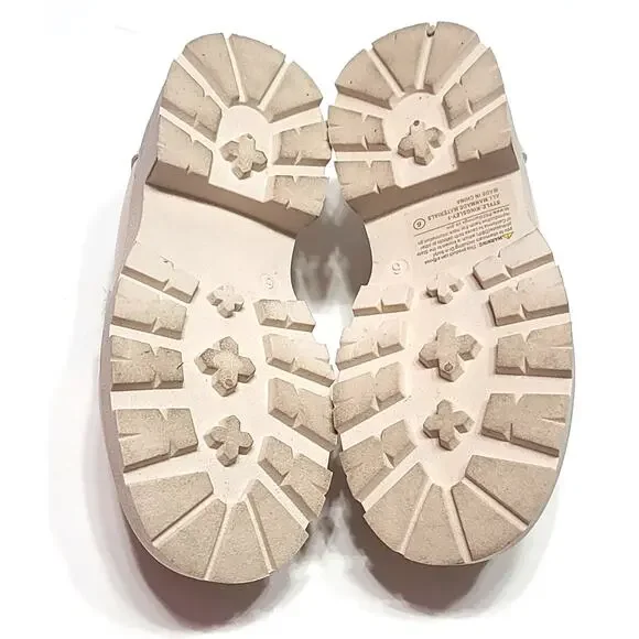 Top Moda Kingsley ivory platform loafers women's size 6 - Picture 6 of 7